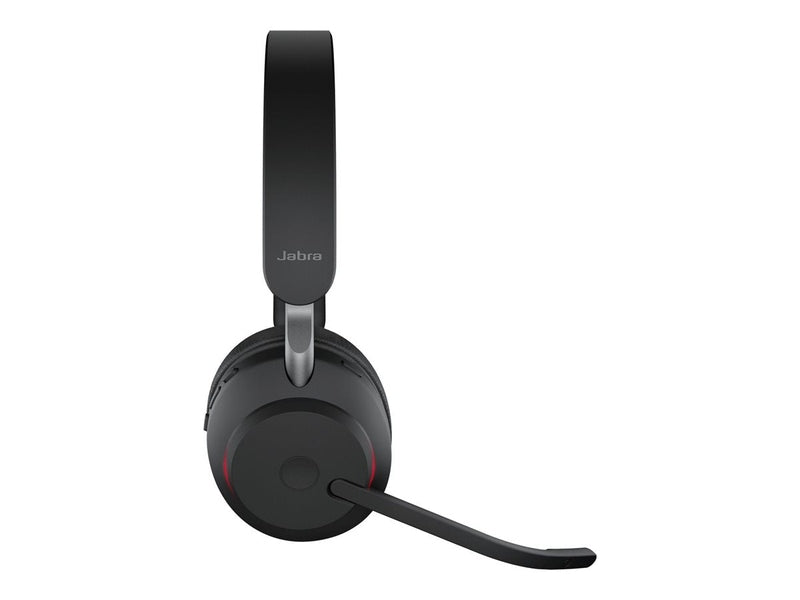 Jabra Wireless Evolve2 65 UC Stereo Headset W/Charging Stand+Link 380C BT USB-C