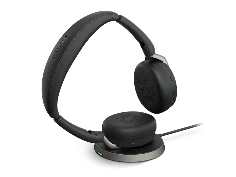 Jabra Evolve2 65 Flex Link380a UC Stereo Headset USB + Charging Stand