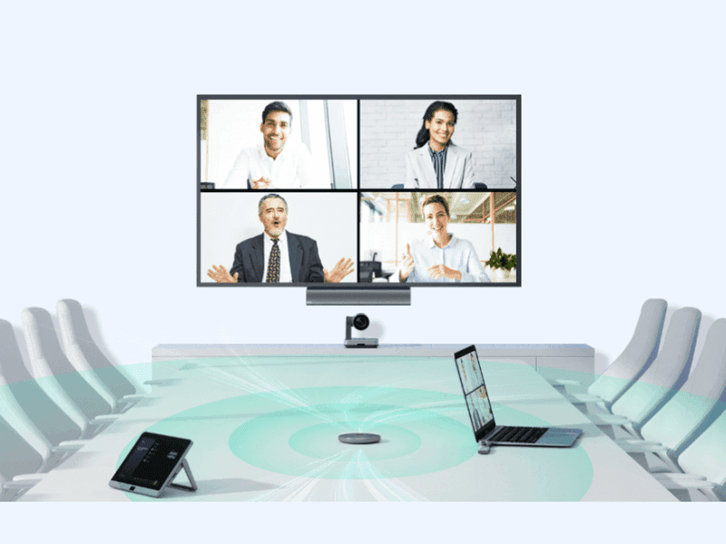 Yealink VCM36-W-PACKAGE Wireless Array Microphone, Charger Cradle, 5V/2A PSU, USB-C 1.2m