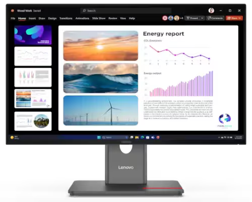Lenovo ThinkVision P24Q-40 23.8" QHD 120Hz USB Hub Monitor 64B2GAR1AU