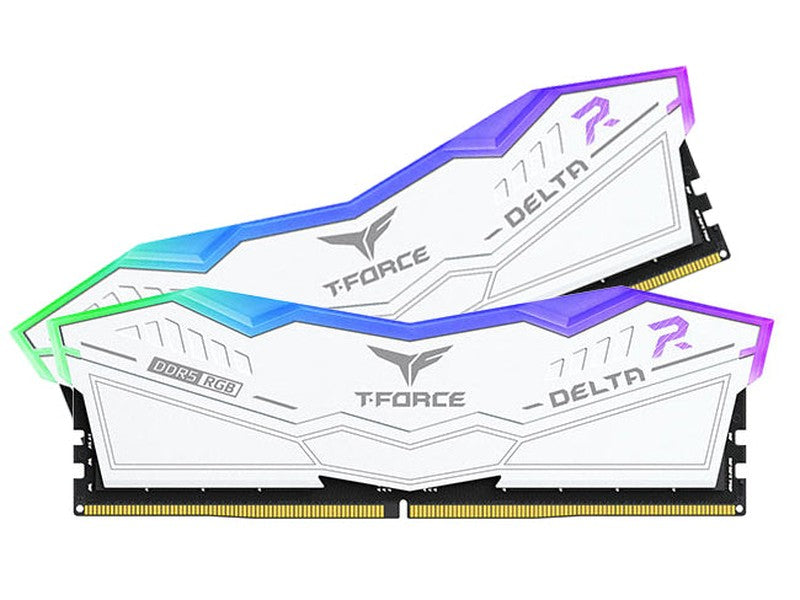 Team T-Force Delta RGB White 32GB 2x16GB 6400MHz DDR5, Intel XMP 3.0 and AMD EXPO Ready
