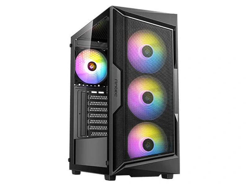 Antec AX61 ELITE Mid Tower Black ATX Case, 4mm T/G Panel, No PSU