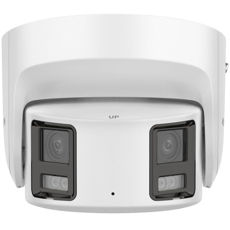 Hikvision ColorVu 2CD2387G2P-LSU-Sl 8MP Dual Lens Strobe Audio Turret, 4mm, IR 30M,Mic, 3Yr