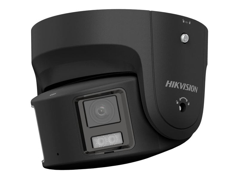 Hikvision ColorVu 2CD2387G2P-LSU-Sl 8MP Dual Lens Strobe Audio Turret,Black, 4mm,Mic, 3Yr
