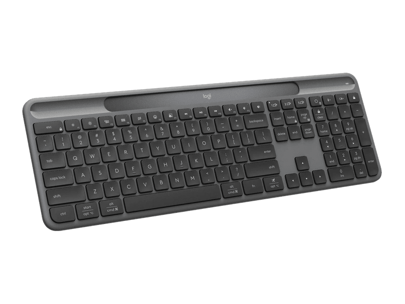 Logitech K980 Slim Solar+ Wireless Keyboard, Graphite