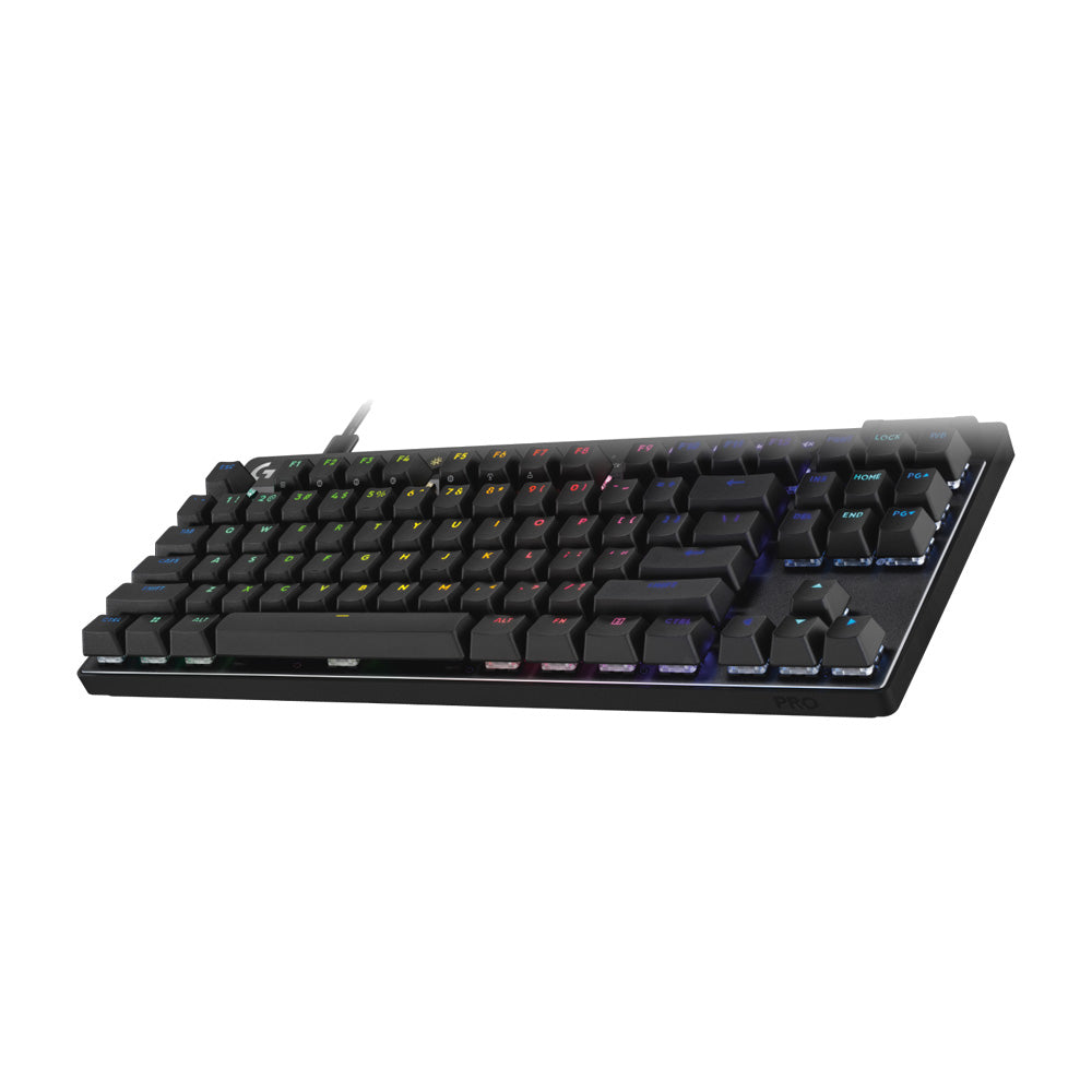 Logitech G PRO X TKL RAPID RGB Wired Mechanical Gaming Keyboard with Magnetic Analog Switches - Black 920-013234