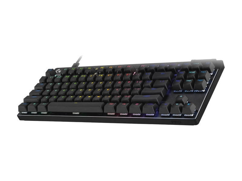 Logitech G PRO X TKL RAPID RGB Wired Mechanical Gaming Keyboard with Magnetic Analog Switches - Black 920-013234