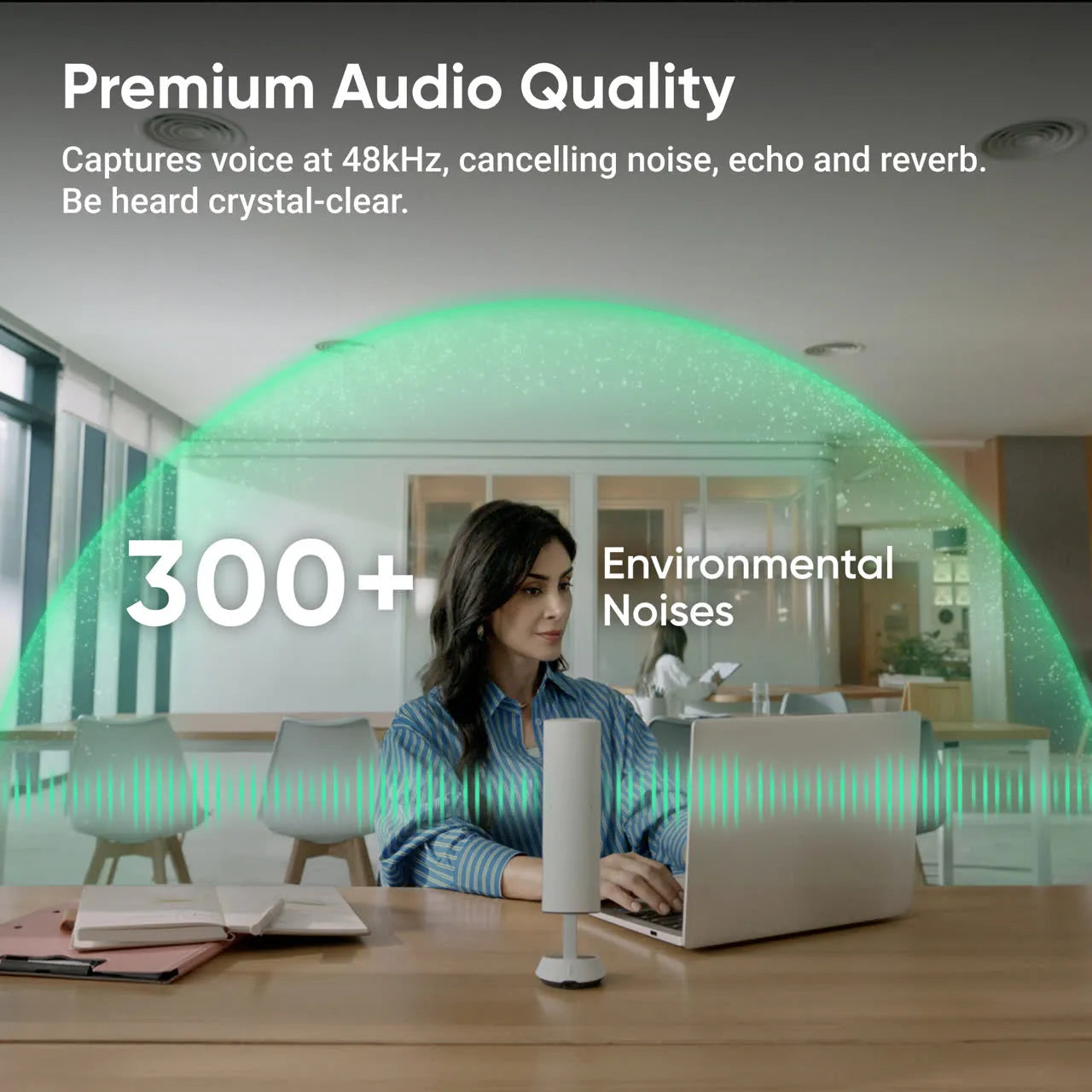 Insta360 Wave Professional Speakerphone with AI Recording Suite