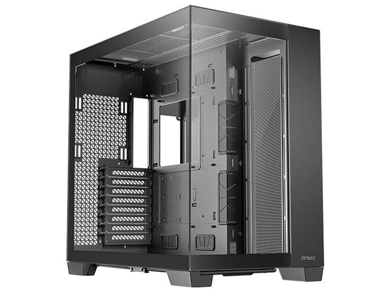 Antec C8 ATX, E-ATX. mATX, Seamless Edge View Front and Side, USB-C, 4mm Tempered Glass, 360mm liquid cooler top, bottom, side. 2x USB 3.0 Black Case.