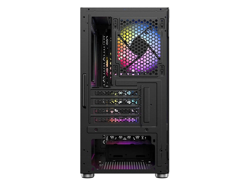Antec NX200M RGB Black Micro ATX Case, T/G Side Panel, No PSU