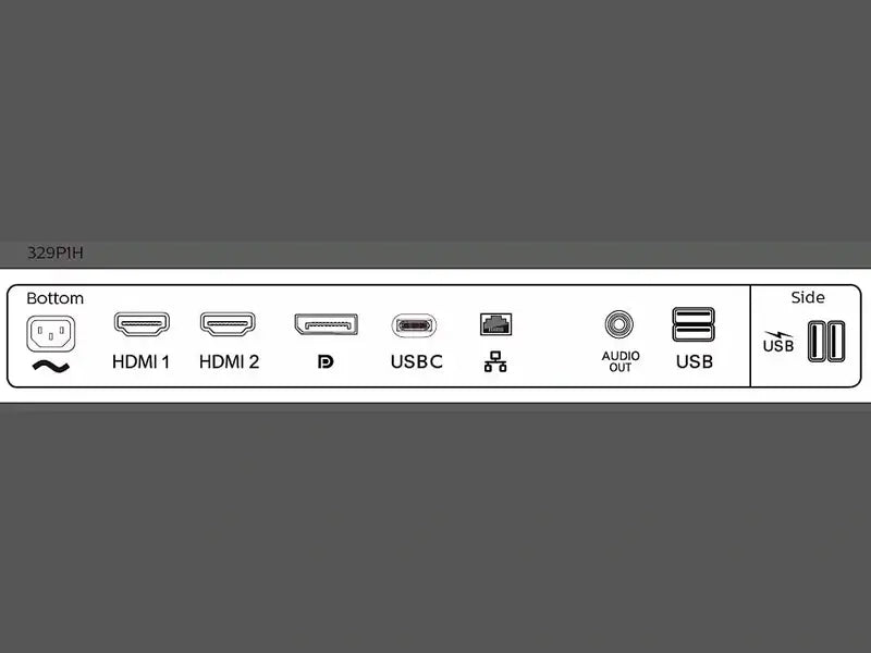 Philips 329P1H 31.5" UHD IPS USB-C Docking Monitor