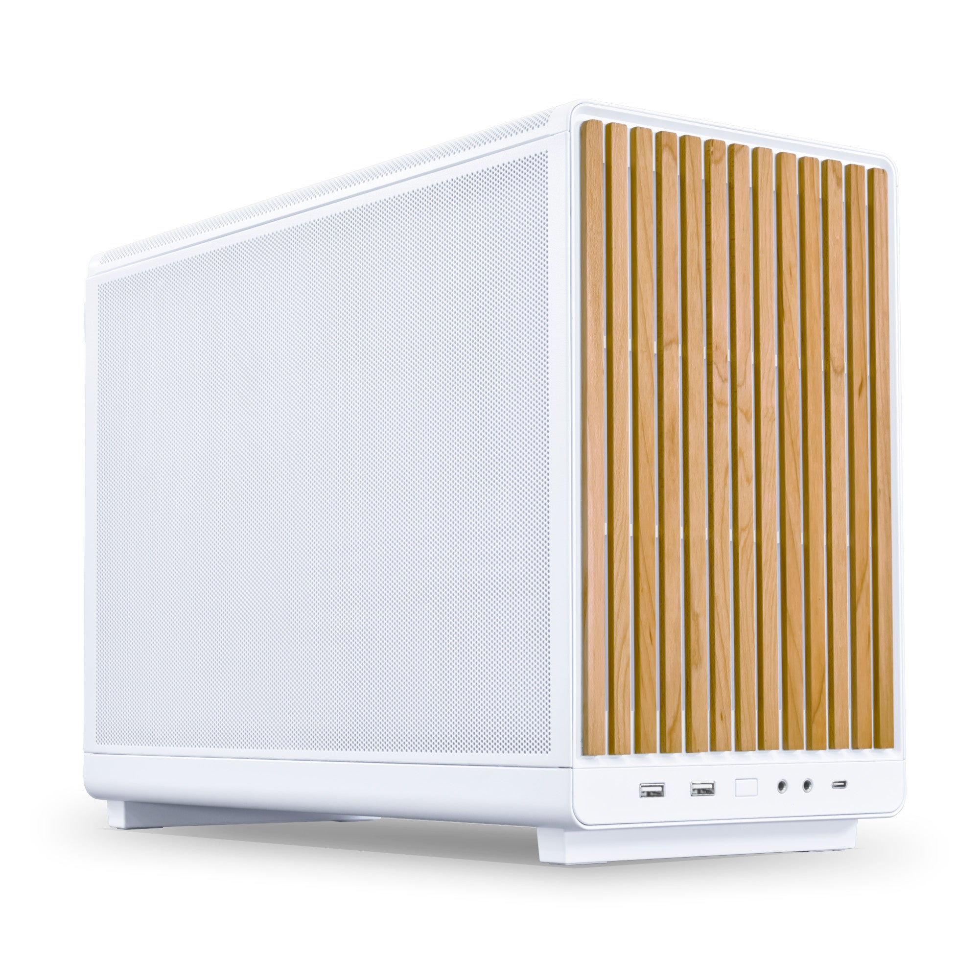 Lian Li DAN-A3 White Beech Wood Edition Micro ATX Case, NO PSU