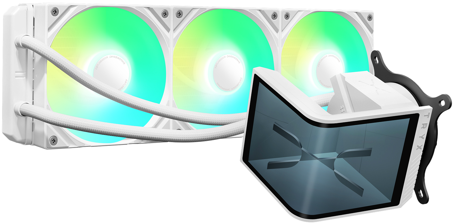 TRYX PANORAMA SE 360 ARGB White AIO Liquid CPU Cooler