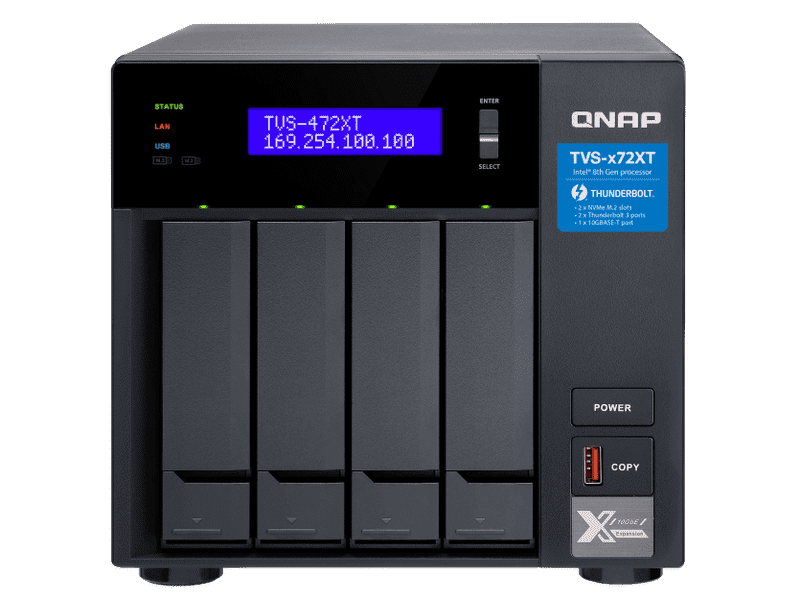 QNAP Tower 4 Bay NAS Diskless Core i3 4GB RAM