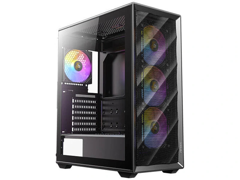 Antec AX85 ARGB Mid Tower ATX Case, 4mm Tempered Glass Panel, NO PSU