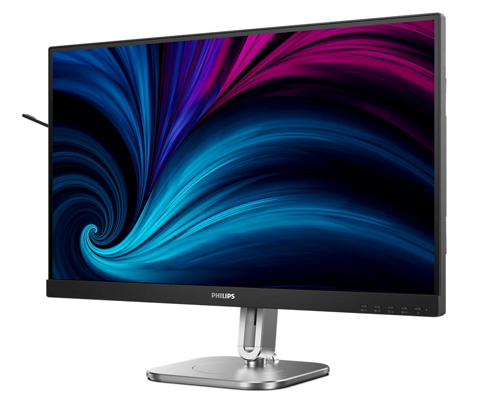 Philips 27" QHD IPS Business Monitor, 120HzUSB-C, Speaker, Height, Pivot, Swivel, Tilt, 4YR Wty