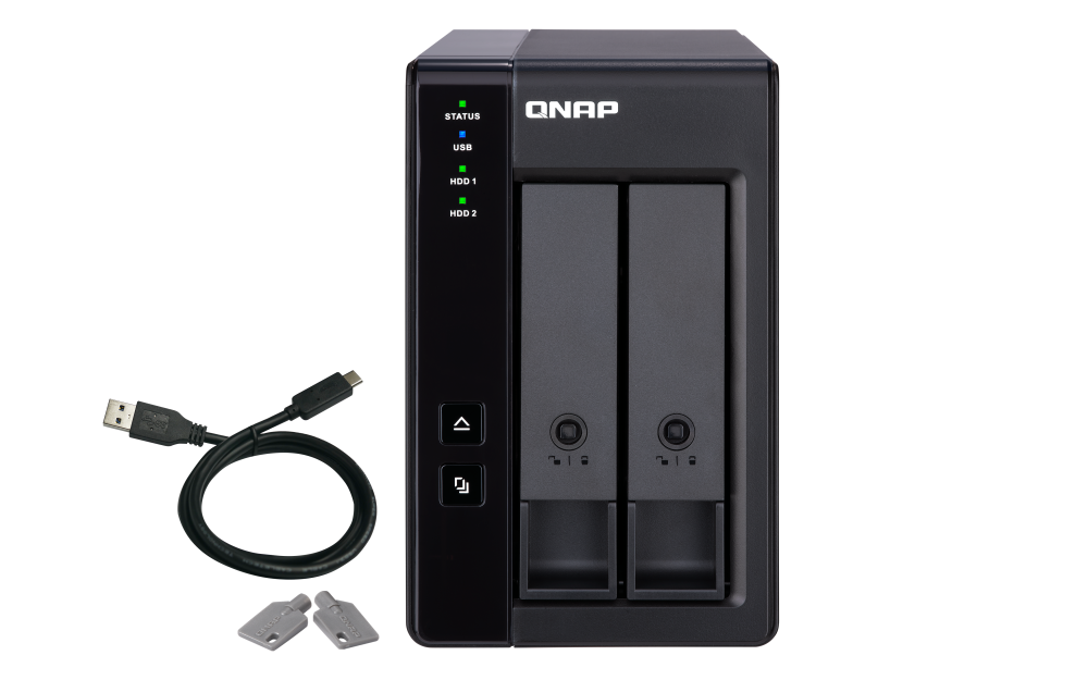 QNAP TR-002 2-BAY DAS EXPANSION UNIT NO DISK