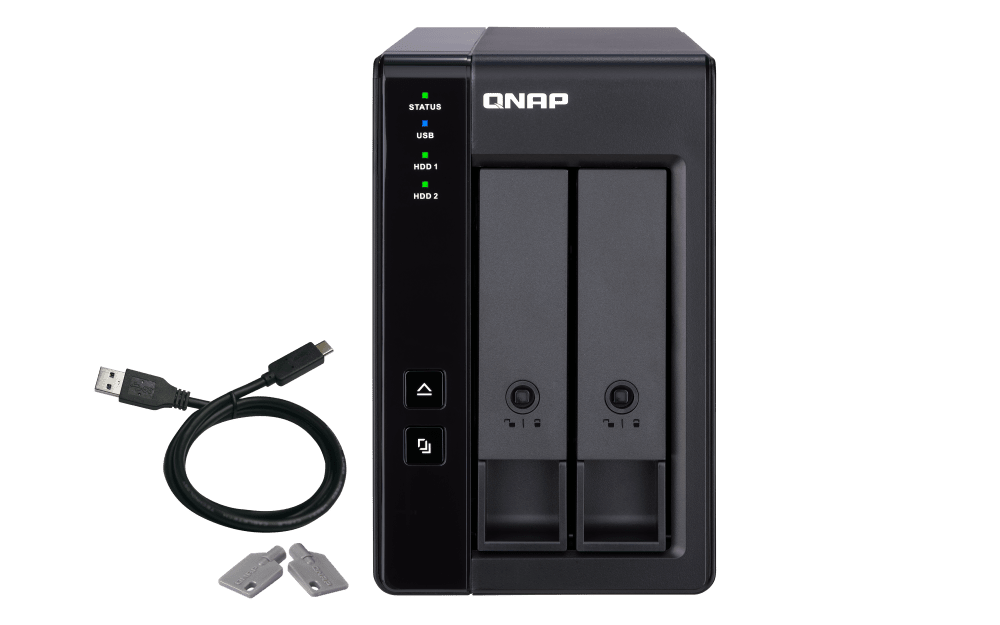 QNAP TR-002 2-BAY DAS EXPANSION UNIT NO DISK