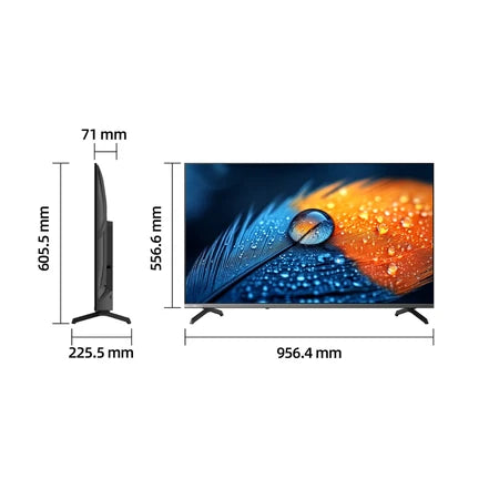 CHiQ U43QM10 43" Smart Google TV 4K UHD 250nit QLED, HDR10/HLG, Dolby DAP/DBX, 200x200 VESA 3 Year Warranty