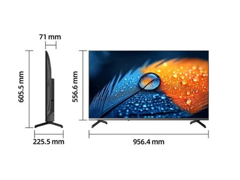CHiQ U43QM10 43" Smart Google TV 4K UHD 250nit QLED, HDR10/HLG, Dolby DAP/DBX, 200x200 VESA 3 Year Warranty