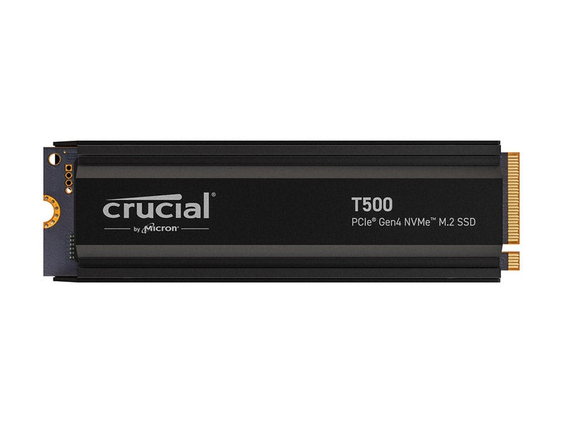 Crucial T500 4TB PCIe Gen4 NVMe M.2 SSD with Heatsink