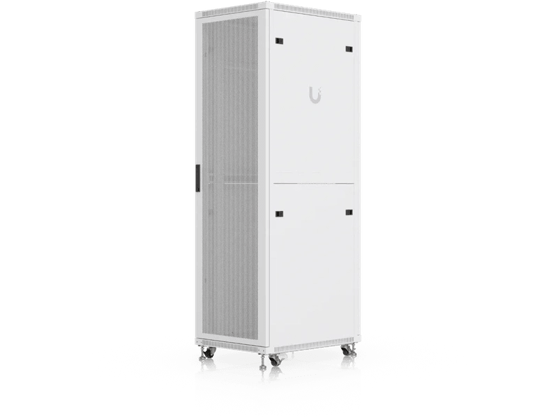 Ubiquiti 42U 600x800mm Fully Assembled Perforated Floor Rack Cabinet, Built-In Fans,Removable Panels,Lockable Casters,Optimal Airflow,Heavy-Duty,Easy Equipment Access