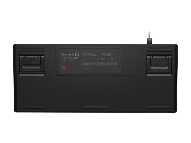 Logitech G PRO X TKL RAPID RGB Wired Mechanical Gaming Keyboard with Magnetic Analog Switches - Black 920-013234