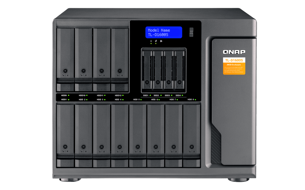 QNAP TL-D1600S 16-bay desktop SATA JBOD expansion unit