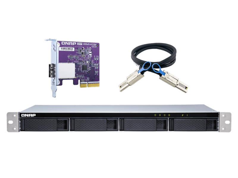 QNAP TL-R400S 4-bay 1U rackmount SATA JBOD expansion unit