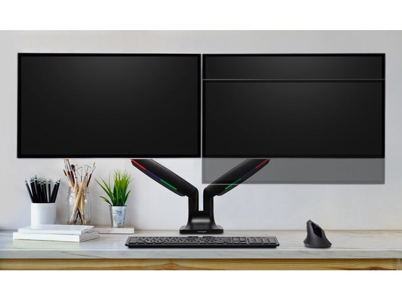 Kensington Smartfit One Touch Dual Monitor Arm Black - K59601WW
