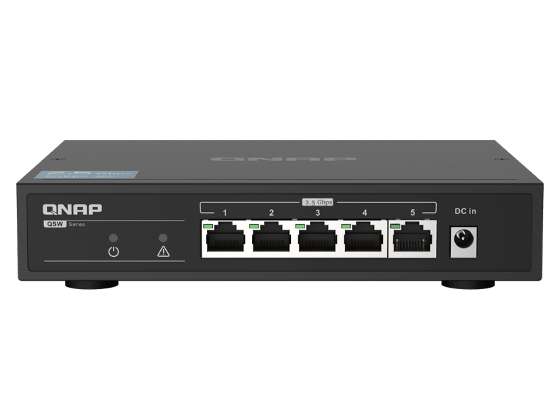 QNAP QSW-1105-5T 5 port 2.5Gbps auto negotiation 2.5G/1G/100M unmanagement switch 2y RTB