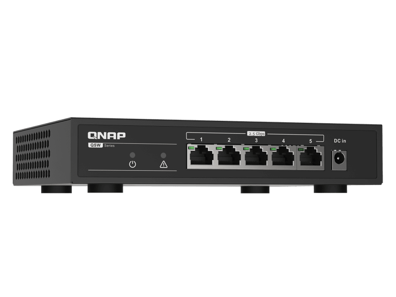 QNAP QSW-1105-5T 5 port 2.5Gbps auto negotiation 2.5G/1G/100M unmanagement switch 2y RTB