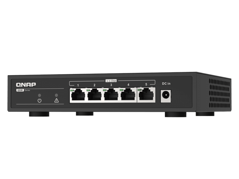 QNAP QSW-1105-5T 5 port 2.5Gbps auto negotiation 2.5G/1G/100M unmanagement switch 2y RTB