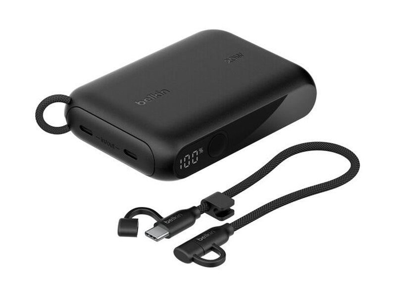 Belkin BoostCharge Power Bank 10K with Display - Black