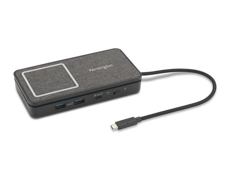 Kensington USB-C Dual 4K Portable Universal Dock with Qi Charging