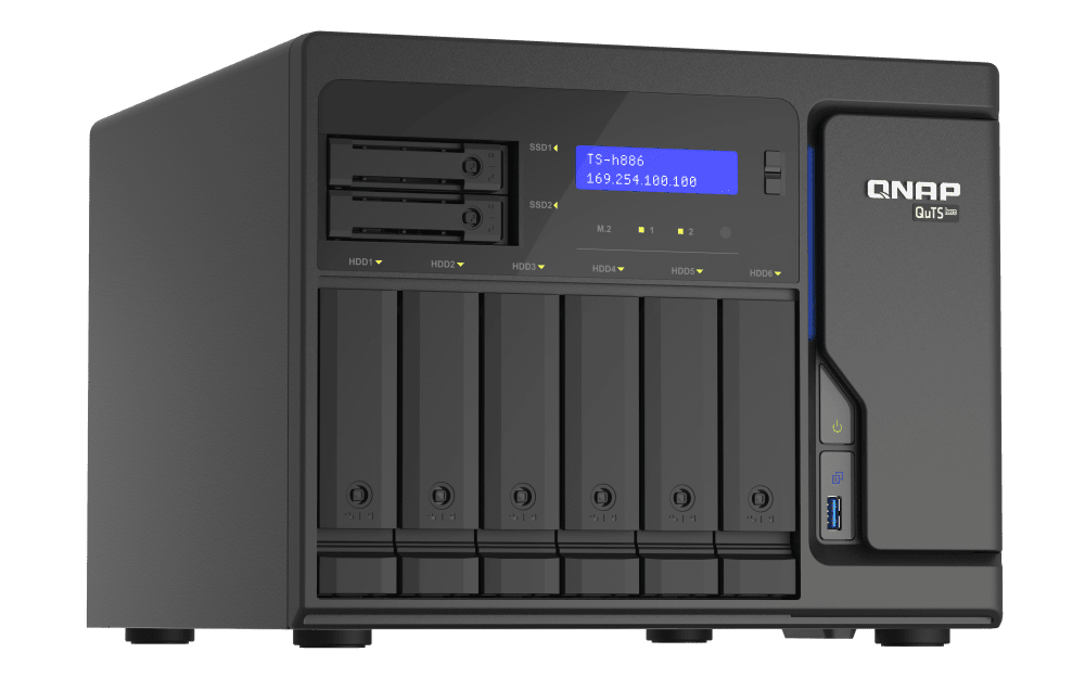 QNAP TS-h886-D1602-8G 8-Bay QuTS hero NAS