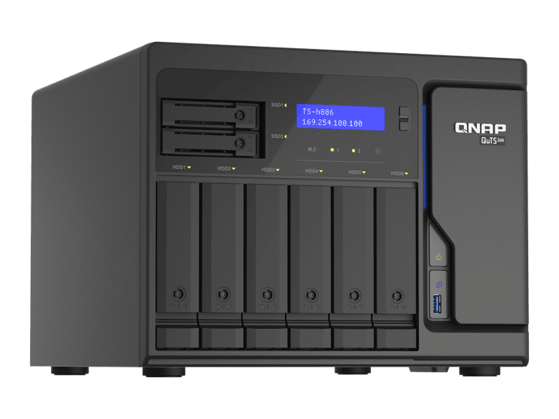 QNAP TS-h886-D1602-8G 8-Bay QuTS hero NAS
