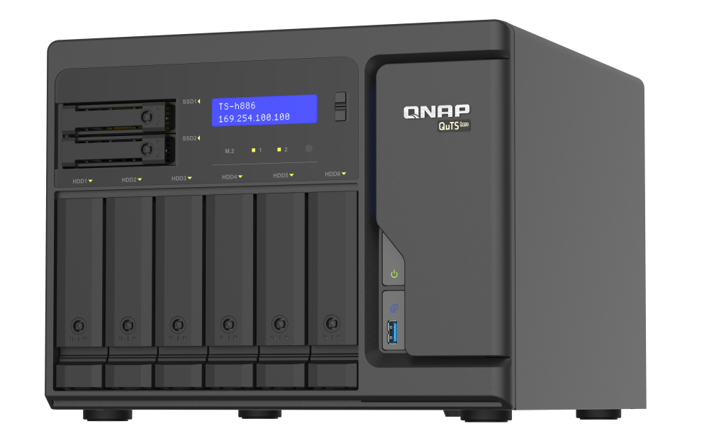 QNAP TS-h886-D1602-8G 8-Bay QuTS hero NAS