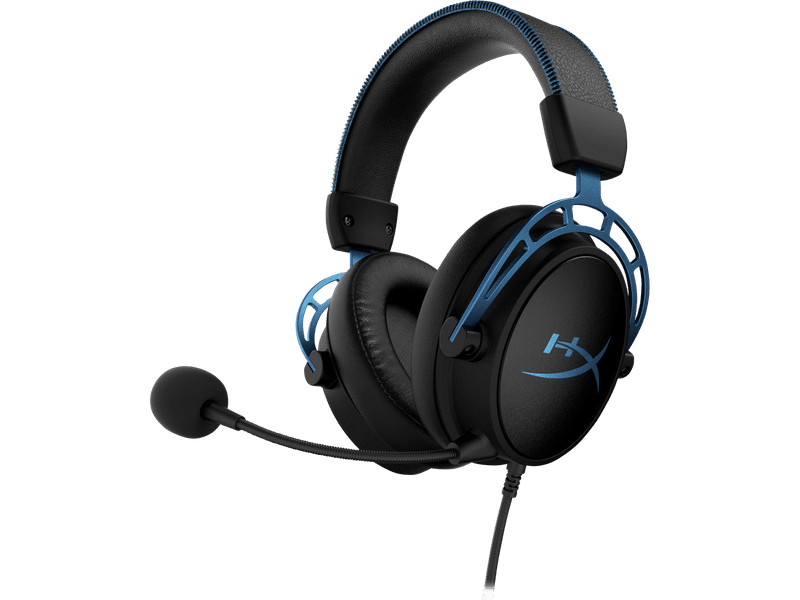 HP Cloud Alpha S Wired Over-the-ear Stereo Gaming Headset Blue