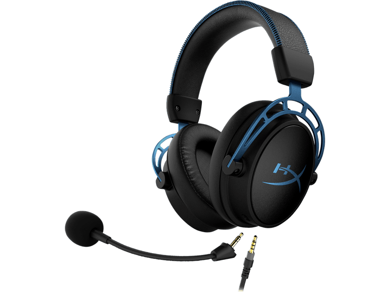 HP Cloud Alpha S Wired Over-the-ear Stereo Gaming Headset Blue