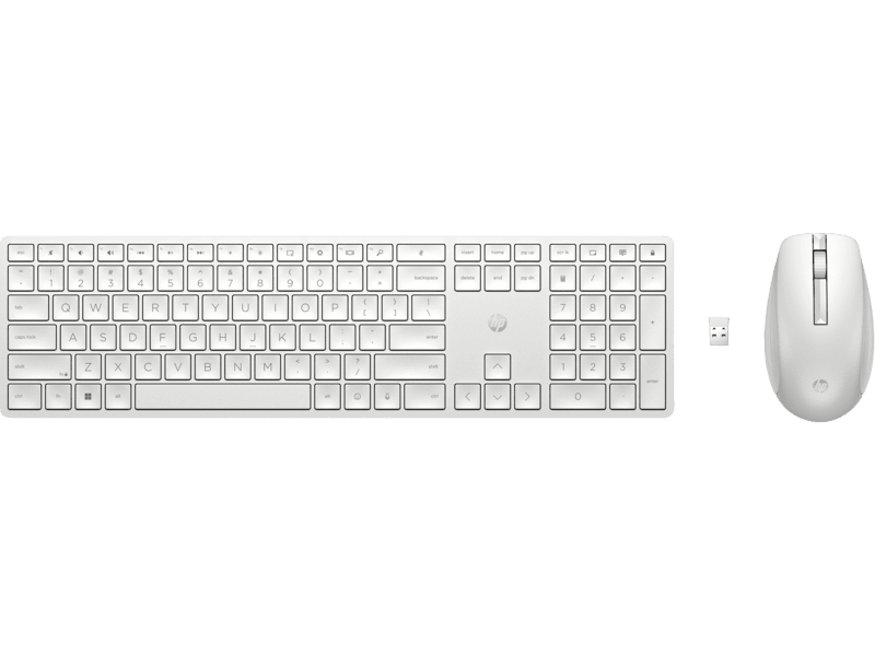 HP 650 Wireless Keyboard Mouse Combo White