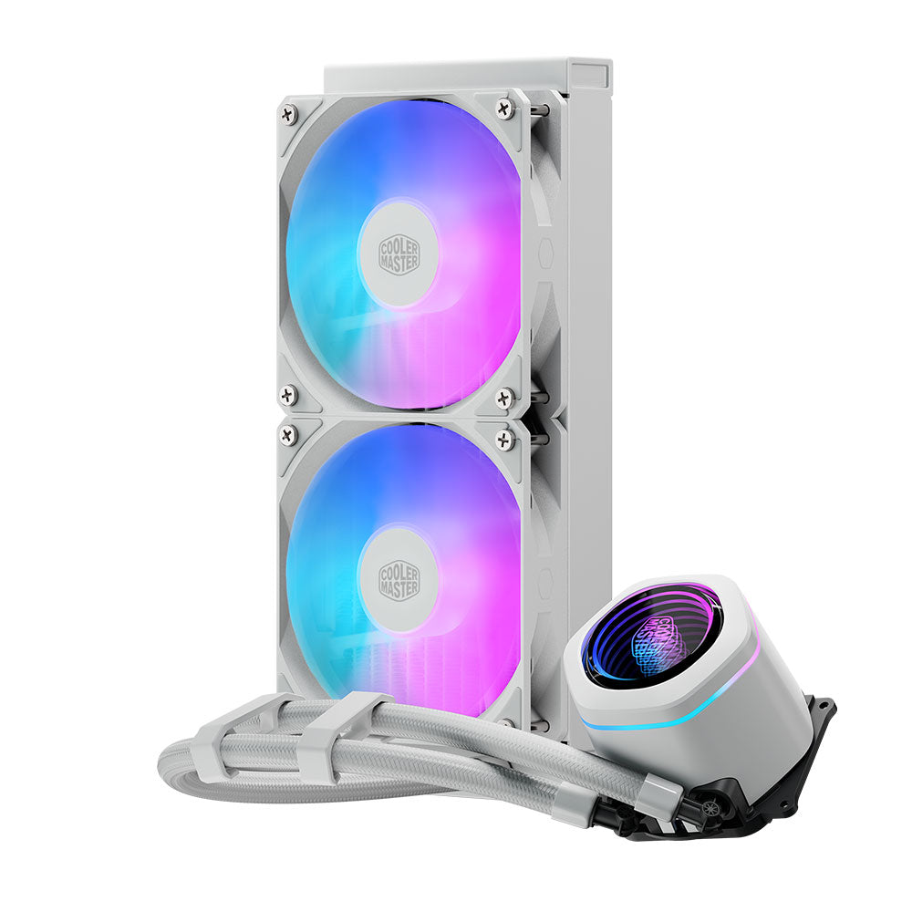 Cooler Master MasterLiquid Core Nex 240mm ARGB CPU Liquid Cooler - White