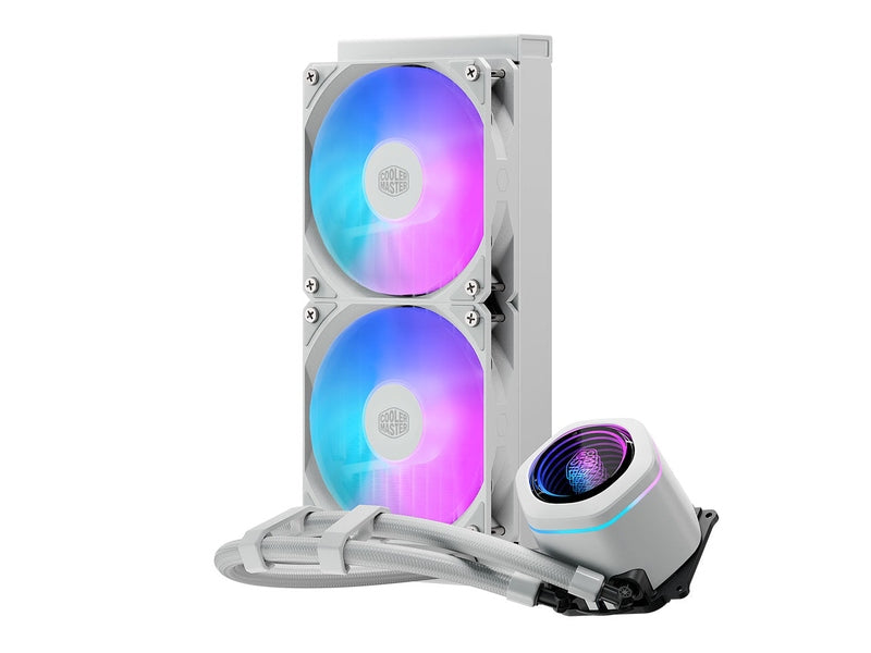 Cooler Master MasterLiquid Core Nex 240mm ARGB CPU Liquid Cooler - White