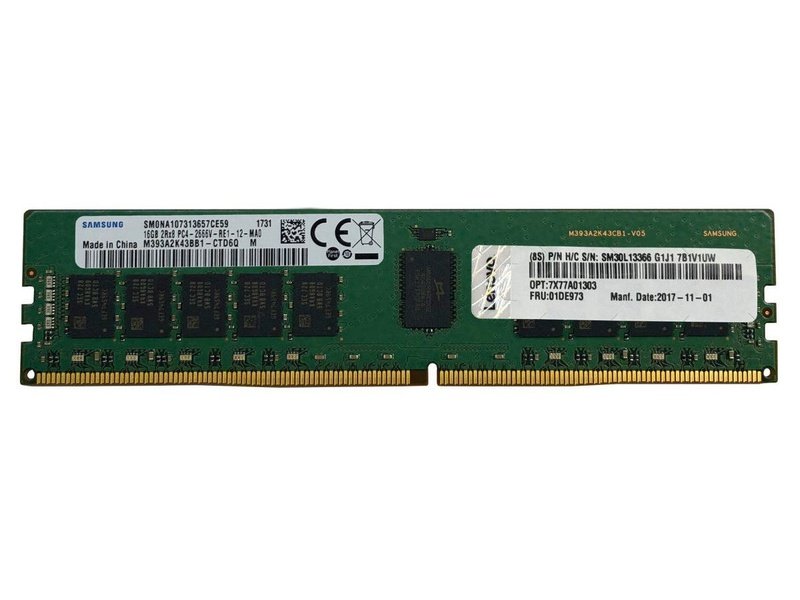 Opened Box Lenovo Thinksystem TruDDR4 16GB 2933MHz 2RX8 Registered ECC Memory