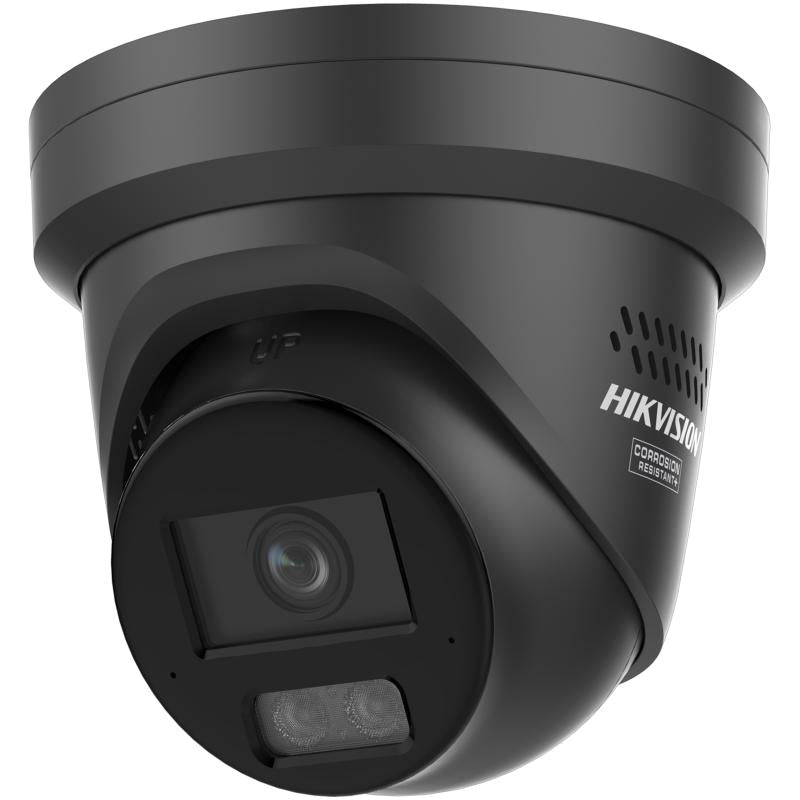 Hikvision ColorVu 3.0 2CD23 67G3-LI2U-Sl 6MP Black Strobe Audio Turret, 2.8mm, Mic, 3Yr