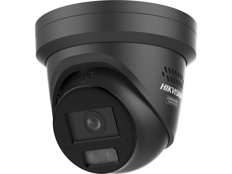 Hikvision ColorVu 3.0 2CD23 67G3-LI2U-Sl 6MP Black Strobe Audio Turret, 2.8mm, Mic, 3Yr