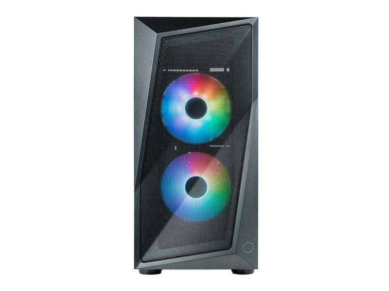 Cooler Master CMP320 ARGB, 2x 120mm ARGB Fans, Mesh Geode Front Panel, Versatile Cooling Support