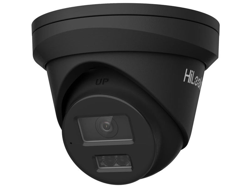 Hikvision HiLook Pro T383H 8MP Turret Camera, Fixed 2.8mm,Black, IR 30M, Mic, F1.2 Ape