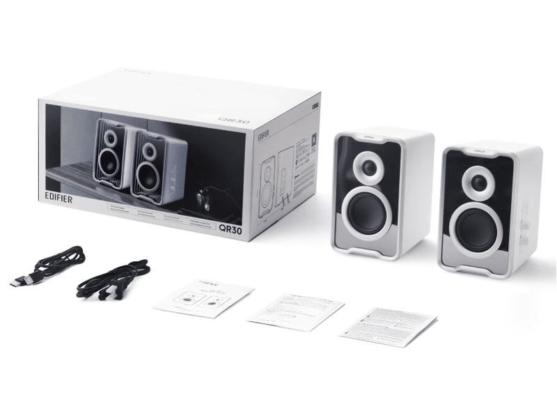 Edifier QR30-WHITE 2.0 30W RMS Bluetooth Desktop Active Speaker