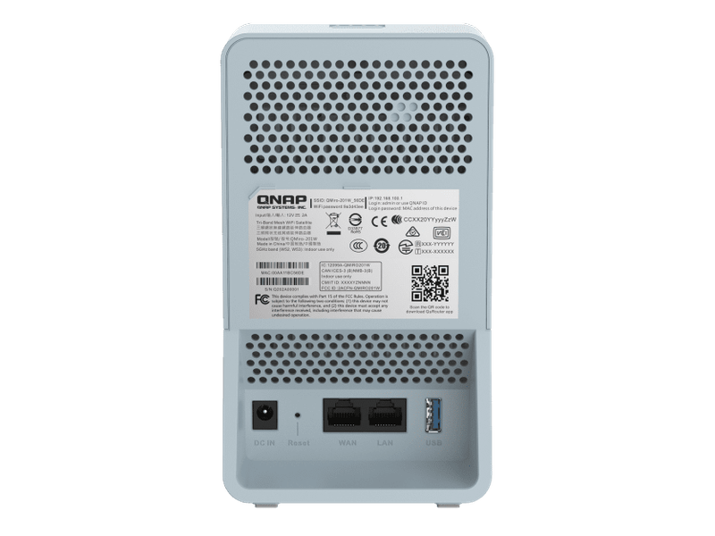 QNAP QMiro-201W-AUWiFi Mesh Tri-band home SD-WAN router 2 Years WTY